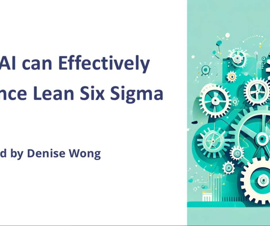 How AI can effectively enhance Lean Six Sigma